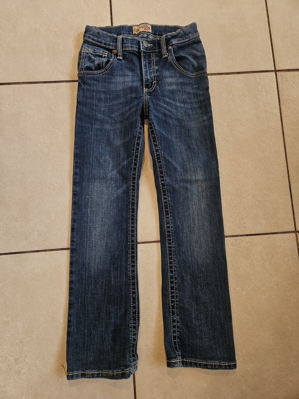 Wrangler Kids Blue Straight-Leg Denim Jeans